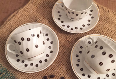 USSR (Soviet) Riga Porcelain (Latvia) Coffee  Cup & Saucer