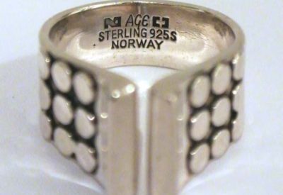 60'S Norway PLUS AGE Sterling Silver Ring