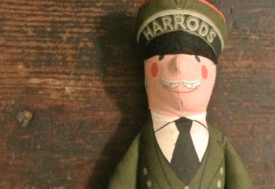 1982 England  Harrods "Green Man" Fabric Doll